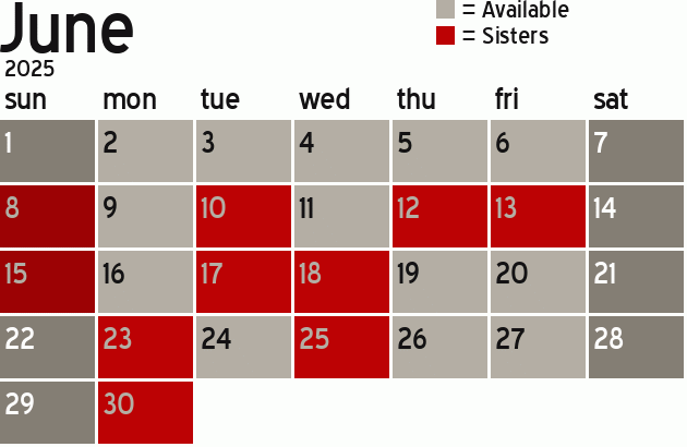 Missionary Dinner Calendar