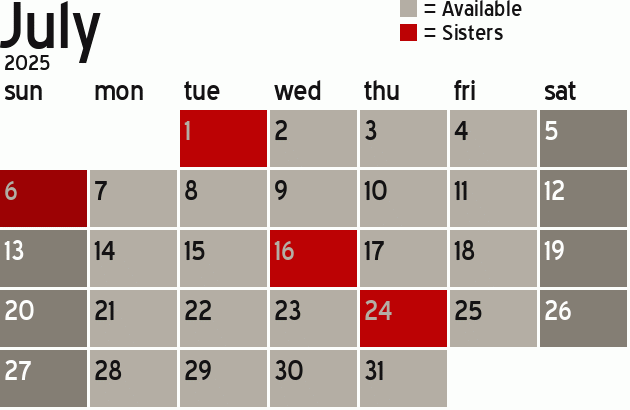 Missionary Dinner Calendar